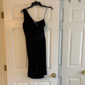 JS Boutique One Shoulder Black Dress